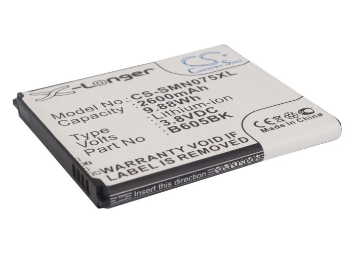 CS-SMN075XL : Battery for Samsung Galaxy J, SGH-N075T - Replaces Samsung B605BA, B605BK, B605BU