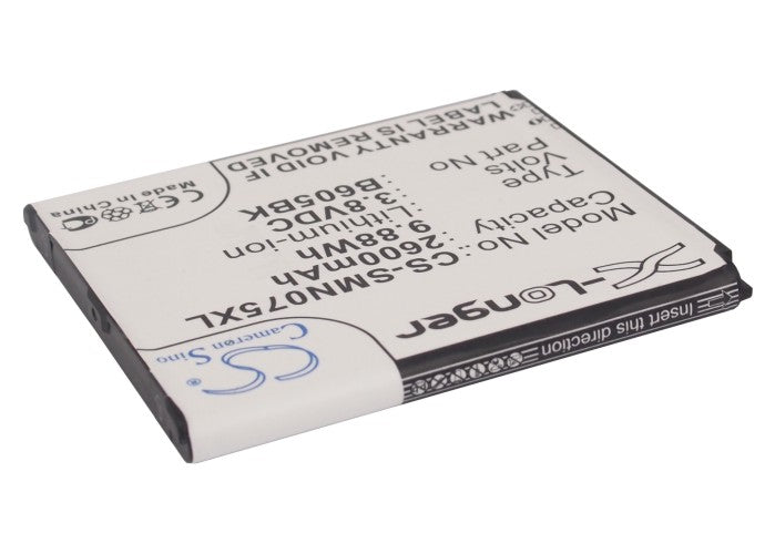 CS-SMN075XL : Battery for Samsung Galaxy J, SGH-N075T - Replaces Samsung B605BA, B605BK, B605BU