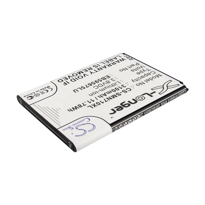 CS-SMN710XL : Battery for Verizon SCH-I605, SCHI605TSV, SCHI605ZWV - Replaces Samsung EB595675LU, EB-L1J9LVD, Samsung