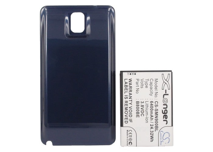 CS-SMN900BL : Battery for Samsung SM-N900, SM-N9005, Galaxy Note 3 and others - Replaces Samsung B800BE, B800BU, B800BK and others