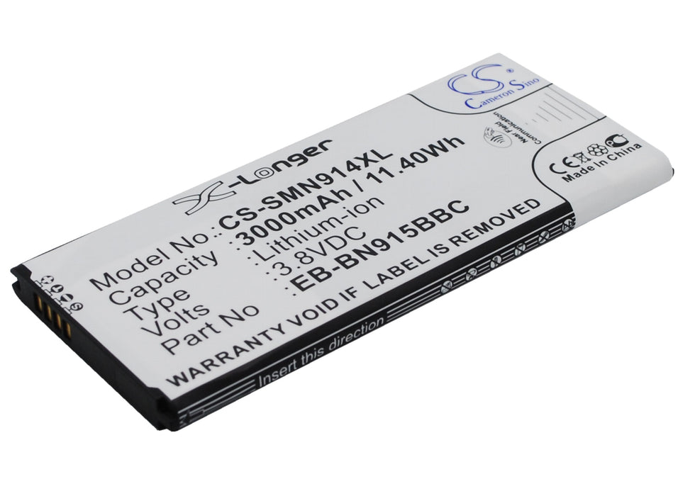 CS-SMN914XL : Battery for Samsung Galaxy Note Edge, SM-N915, SM-N915A and others - Replaces Samsung EB-BN915BBC, EB-BN915BBE, EB-BN915BBK