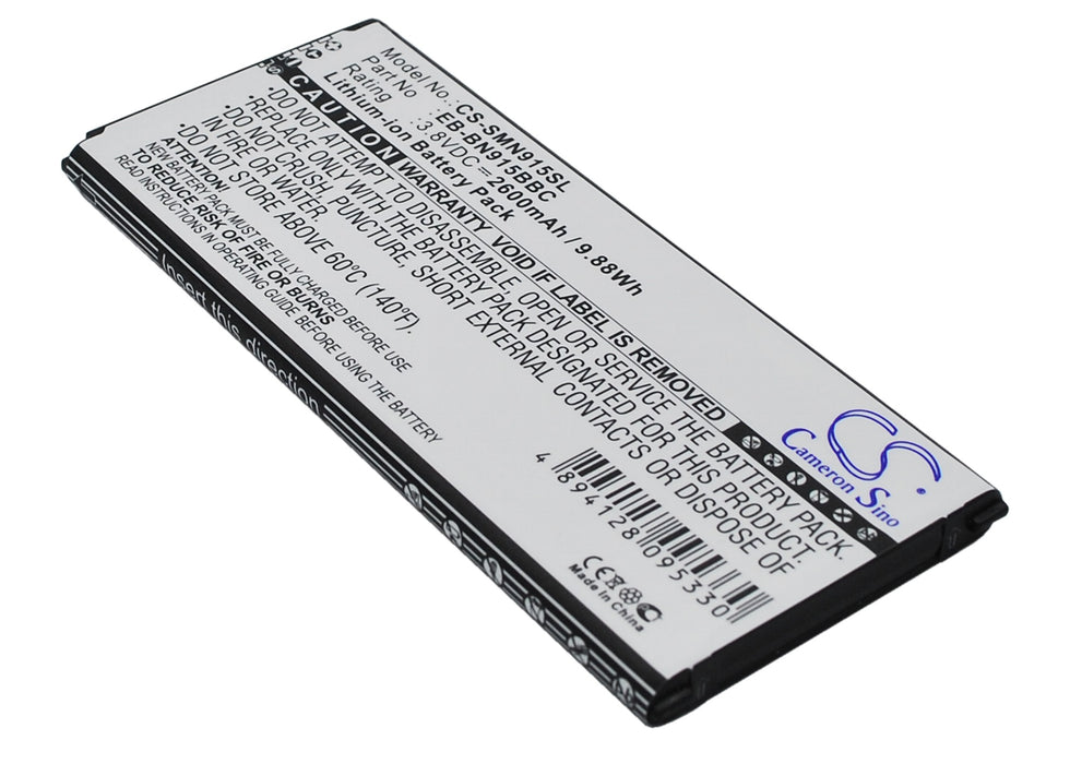 CS-SMN915SL : Battery for Samsung Galaxy Note Edge, SM-N915, SM-N915A and others - Replaces Samsung EB-BN915BBC, EB-BN915BBK, EB-BN915BBE