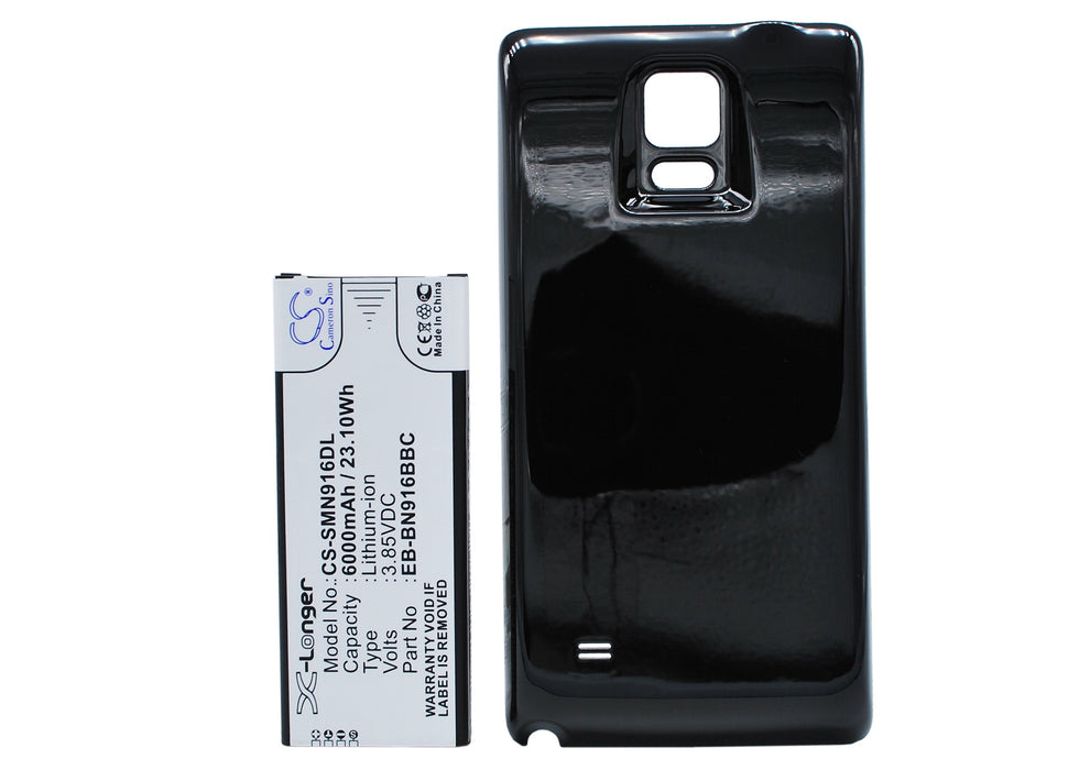 CS-SMN916DL : Battery for Samsung Galaxy Note 4 ( China Mobile ), SM-N910F, SM-N9109W and others - Replaces Samsung EB-BN916BBC