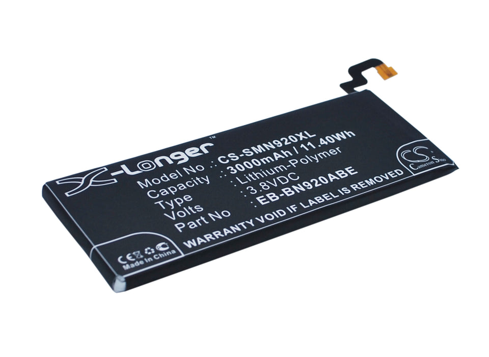 CS-SMN920XL : Battery for Samsung Galaxy Note 5, SM-N920A, SM-N920R4 and others - Replaces Samsung EB-BN920ABE