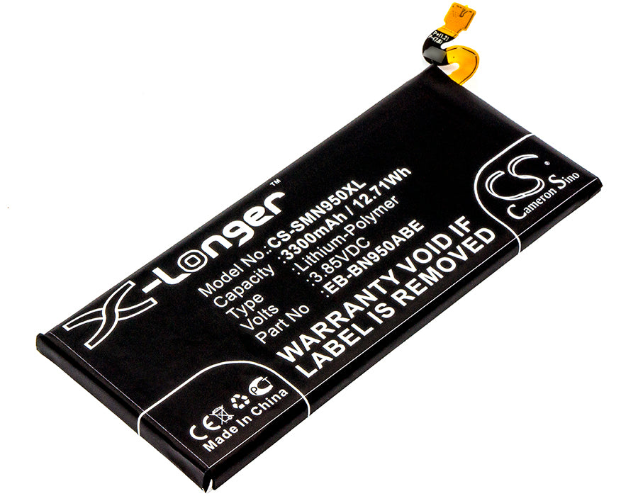 CS-SMN950XL : Battery for Samsung Galaxy Note 8, SM-N9500, Galaxy Note 8 Duos and others - Replaces Samsung EB-BN950ABE, GH82-15090A, EB-BN950ABA