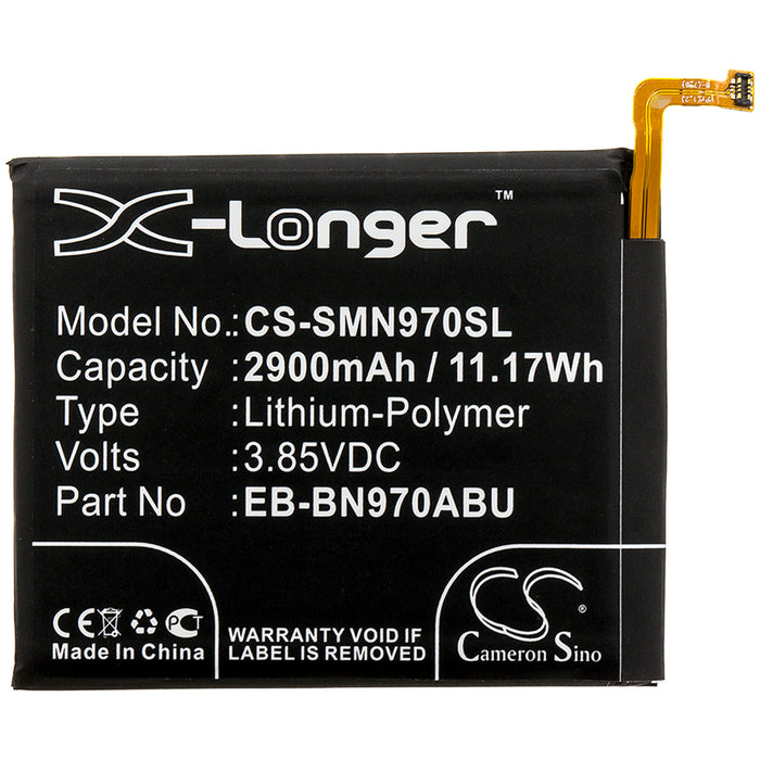 CS-SMN970SL : Battery for Samsung Galaxy Note 10, SM-N9700, SM-N970U1 and others - Replaces Samsung EB-BN970ABU