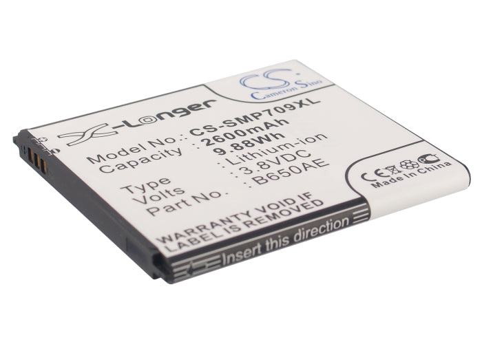 CS-SMP709XL : Battery for Samsung Galaxy Mega 5.8, Galaxy Mega Duos, GT-I9152 and others - Replaces Samsung B650AE, B650AC