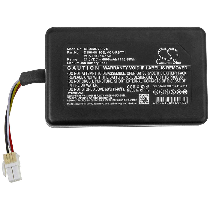 CS-SMR705VX : Battery for Samsung PowerBot R7040, R1AM7010UW / AA, VR1AM7010U5 / AA and others - Replaces Samsung DJ96-00193E, VCA-RBT71, VCA-RBT71/XAA