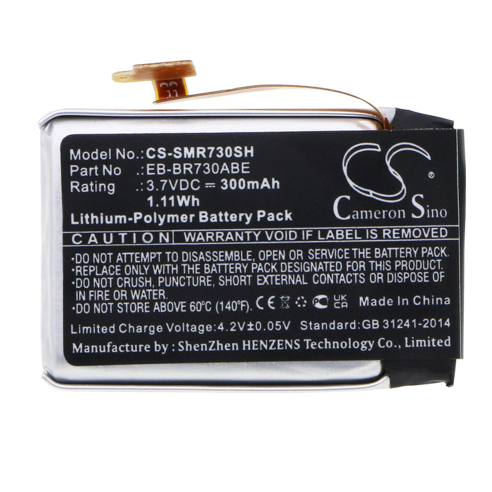 CS-SMR730SH : Battery for Samsung Gear S2 3G, Galaxy Gear S2 3G, SM-R730 and others - Replaces Samsung EB-BR730ABE, GH43-04538B