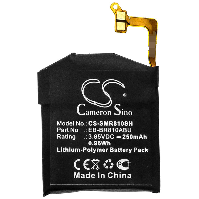 CS-SMR810SH : Battery for Samsung Galaxy Watch 42mm, SM-R810, SM-R815 - Replaces Samsung EB-BR810ABU, GH43-04857A, EB-BR170ABU and others