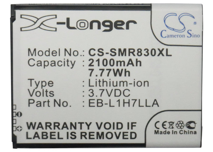 CS-SMR830XL : Battery for USCellular SCH-R830, Galaxy Axiom, SCH-R830ZSAUSC - Replaces USCellular EB-L1H7LLA, EB-L1H7LLABXAR