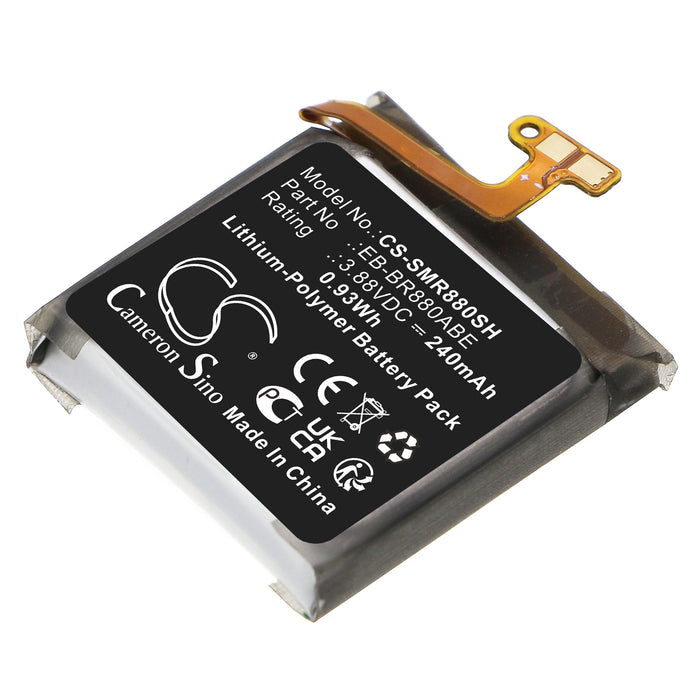 CS-SMR880SH : Battery for Samsung SM-R880, SM-R880N, Galaxy Watch 4 40mm and others - Replaces Samsung EB-BR880ABE, EB-BR880ABY, GH43-05068A and others