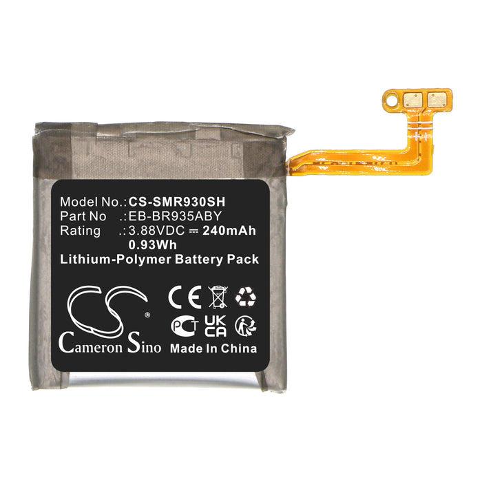 CS-SMR930SH : Battery for Samsung Galaxy Watch 6 40mm, SM-R930, SM-R935 - Replaces Samsung EB-BR935ABY, GH43-05156A