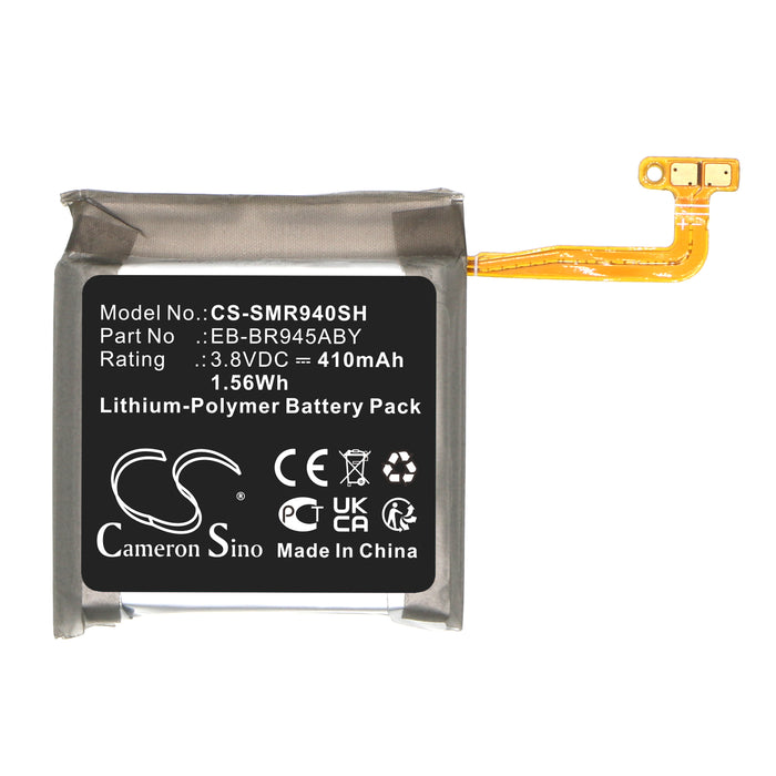 CS-SMR940SH : Battery for Samsung Galaxy Watch 6 44mm, M-R940, SM-R945 - Replaces Samsung EB-BR945ABY, GH43-05158A