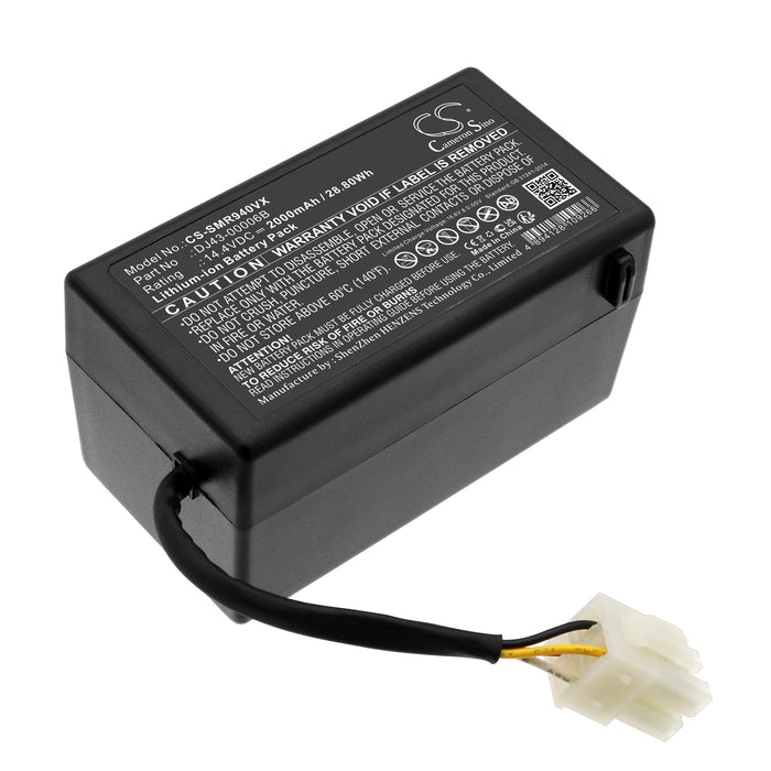 CS-SMR940VX : Battery for Samsung NaviBot SR8940, NaviBot SR8950, NaviBot SR8980 and others - Replaces Samsung DJ43-00006B, DJ96-00152B, DJ96-00203A and others