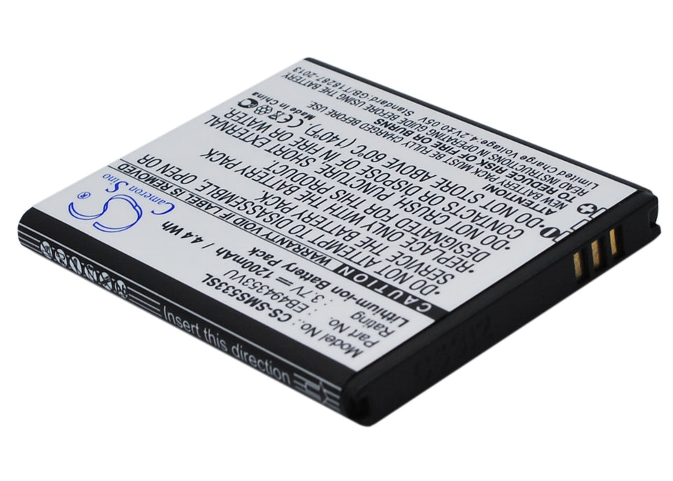 CS-SMS533SL : Battery for Samsung GT-S5570, Galaxy Mini, GT-S5250 and others - Replaces Samsung EB494353VU, EB494353VA