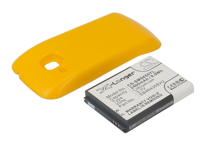 CS-SMS650YL : Battery for Samsung GT-S6500, GT-S6500D, Galaxy Mini 2 and others - Replaces Samsung EB464358VU, EB464358VUBSTD