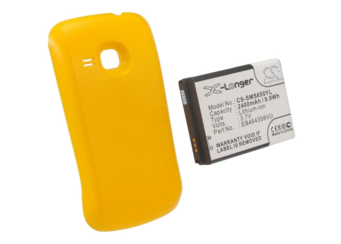 CS-SMS650YL : Battery for Samsung GT-S6500, GT-S6500D, Galaxy Mini 2 and others - Replaces Samsung EB464358VU, EB464358VUBSTD