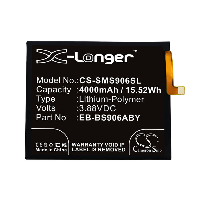 CS-SMS906SL : Battery for Samsung Galaxy S22 Plus 5G, Galaxy S22+ 5G, SM-S906B and others - Replaces Samsung EB-BS906ABY, GH82-27502A