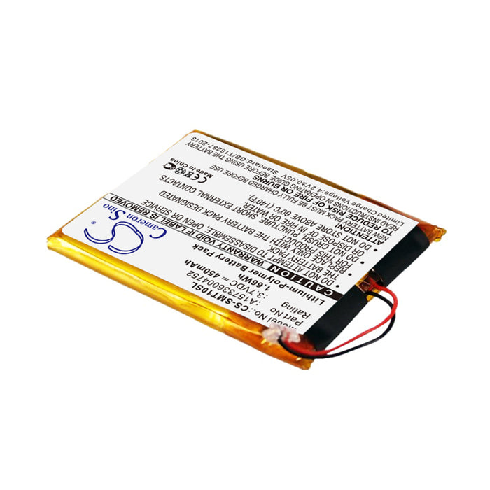 CS-SMT10SL : Battery for Samsung YP-T10JAGY, YP-T10JARY, YP-T10QB/XSH and others - Replaces Samsung A157336004752