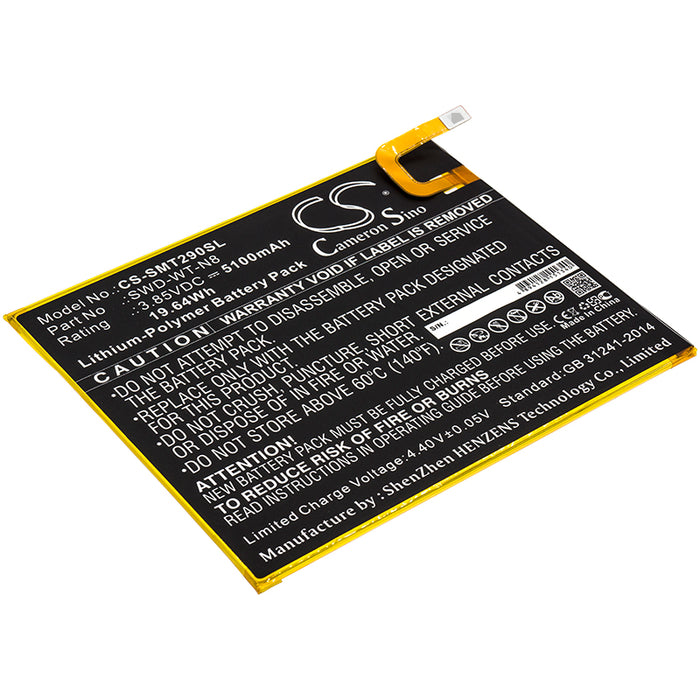 CS-SMT290SL : Battery for Samsung Galaxy Tab A 8.0 2019, SM-T290, SM-T295 and others - Replaces Samsung SWD-WT-N8