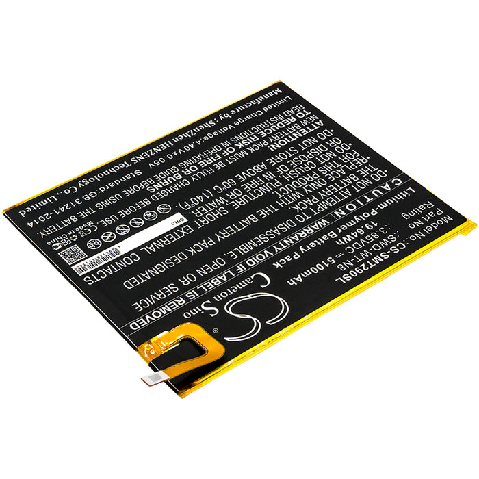 CS-SMT290SL : Battery for Samsung Galaxy Tab A 8.0 2019, SM-T290, SM-T295 and others - Replaces Samsung SWD-WT-N8