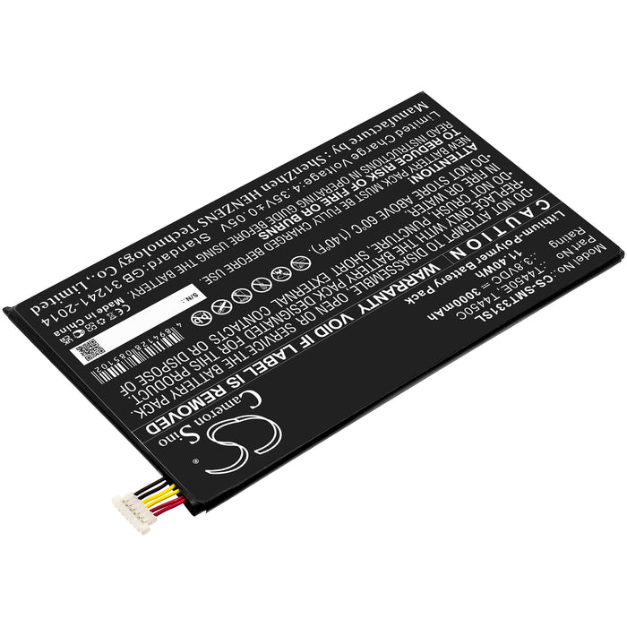 CS-SMT331SL : Battery for Samsung Galaxy Tab 4, SM-T337V, Galaxy Tab 4 8.0 LTE and others - Replaces Samsung T4450E, T4450C