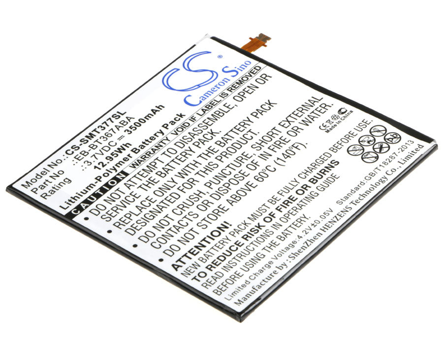 CS-SMT377SL : Battery for Samsung SM-T377, SM-T377A, SM-T377V and others - Replaces Samsung EB-BT367ABA, GH43-04539A