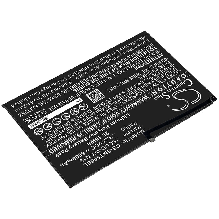 CS-SMT505SL : Battery for Samsung Galaxy Tab A7 10.4 2020, SM-T500, SM-T505 - Replaces Samsung SCUD-WT-N19