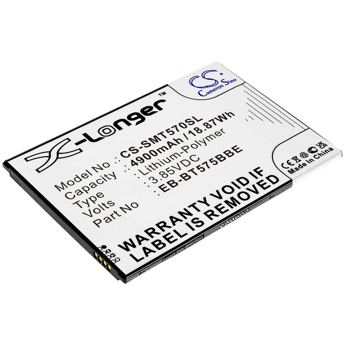 CS-SMT570SL : Battery for Samsung Galaxy Tab Active 3, Galaxy Tab Active 3 8.0, Galaxy Tab Active 3 8.0 2020 and others - Replaces Samsung EB-BT575BBE, GH43-05039A