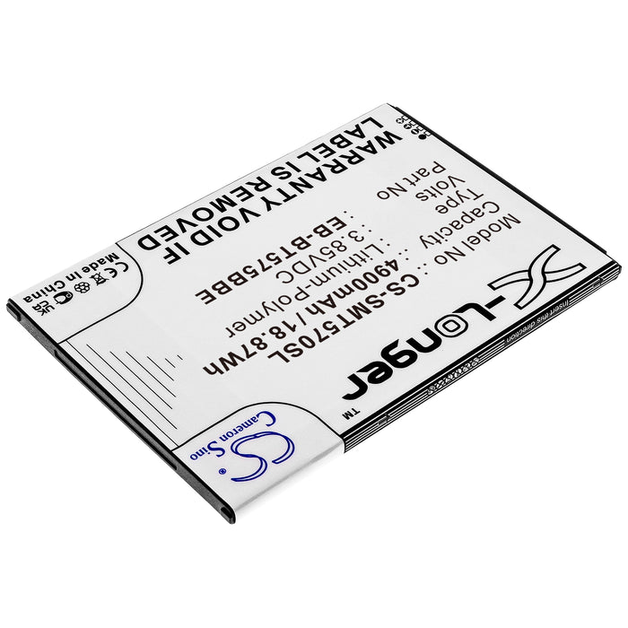 CS-SMT570SL : Battery for Samsung Galaxy Tab Active 3, Galaxy Tab Active 3 8.0, Galaxy Tab Active 3 8.0 2020 and others - Replaces Samsung EB-BT575BBE, GH43-05039A