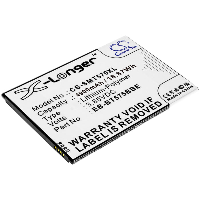 CS-SMT570XL : Battery for Samsung Galaxy Tab Active 3, Galaxy Tab Active 3 8.0, Galaxy Tab Active 3 8.0 2020 and others - Replaces Samsung EB-BT575BBE, GH43-05039A