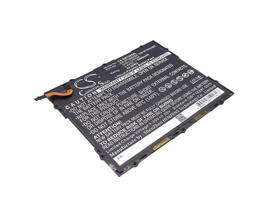 CS-SMT585SL : Battery for Samsung SM-T580, SM-T585, Galaxy Tab A 10.1 2016 WiFi and others - Replaces Samsung EB-BT585ABA, GH43-04628A, EB-BT585ABE