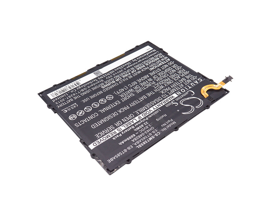 CS-SMT585SL : Battery for Samsung SM-T580, SM-T585, Galaxy Tab A 10.1 2016 WiFi and others - Replaces Samsung EB-BT585ABA, GH43-04628A, EB-BT585ABE