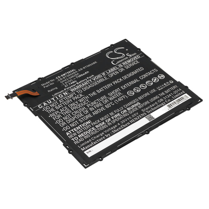 CS-SMT585XL : Battery for Samsung SM-T580, SM-T585, Galaxy Tab A 10.1 2016 WiFi and others - Replaces Samsung EB-BT585ABA, GH43-04628A, EB-BT585ABE