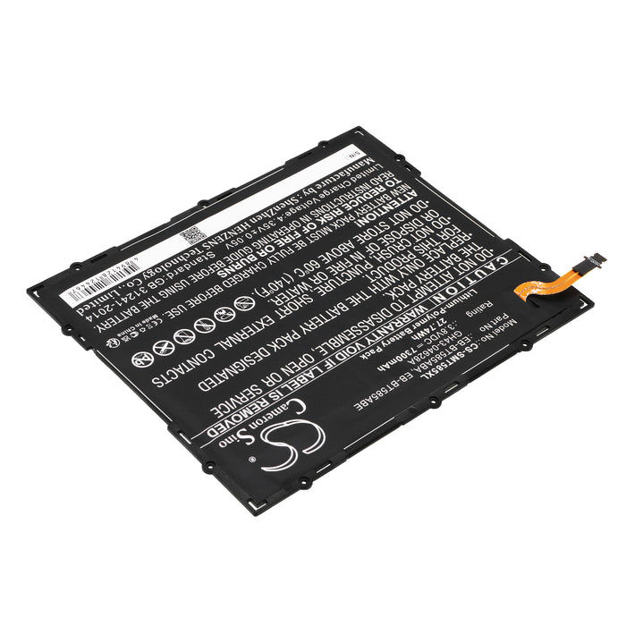 CS-SMT585XL : Battery for Samsung SM-T580, SM-T585, Galaxy Tab A 10.1 2016 WiFi and others - Replaces Samsung EB-BT585ABA, GH43-04628A, EB-BT585ABE