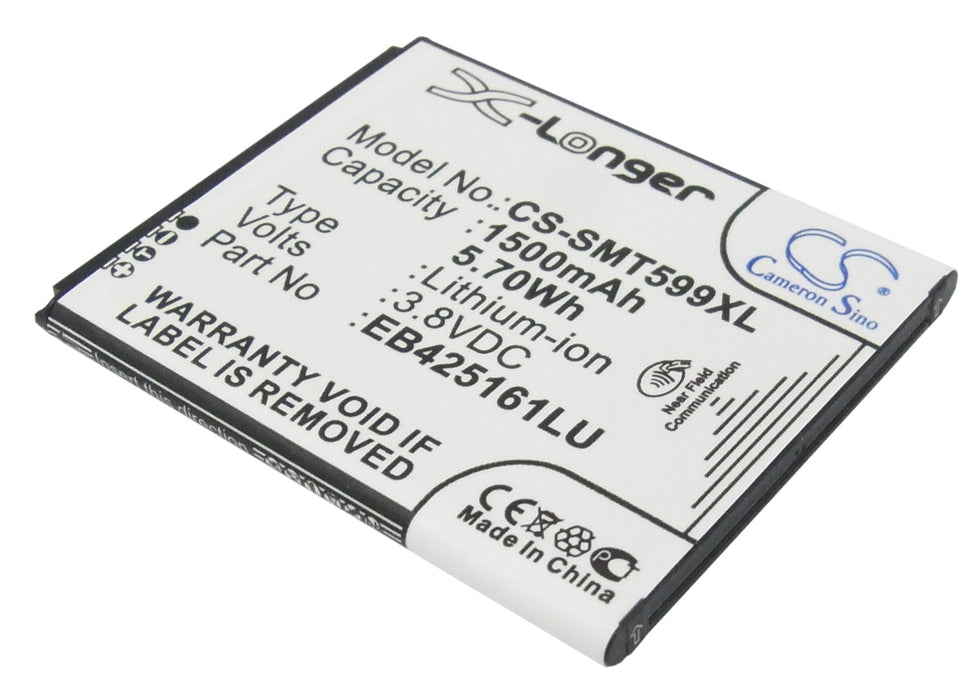 CS-SMT599XL : Battery for Samsung Galaxy Ace 2, GT-I8160, GT-I8160P and others - Replaces Samsung EB425161LU