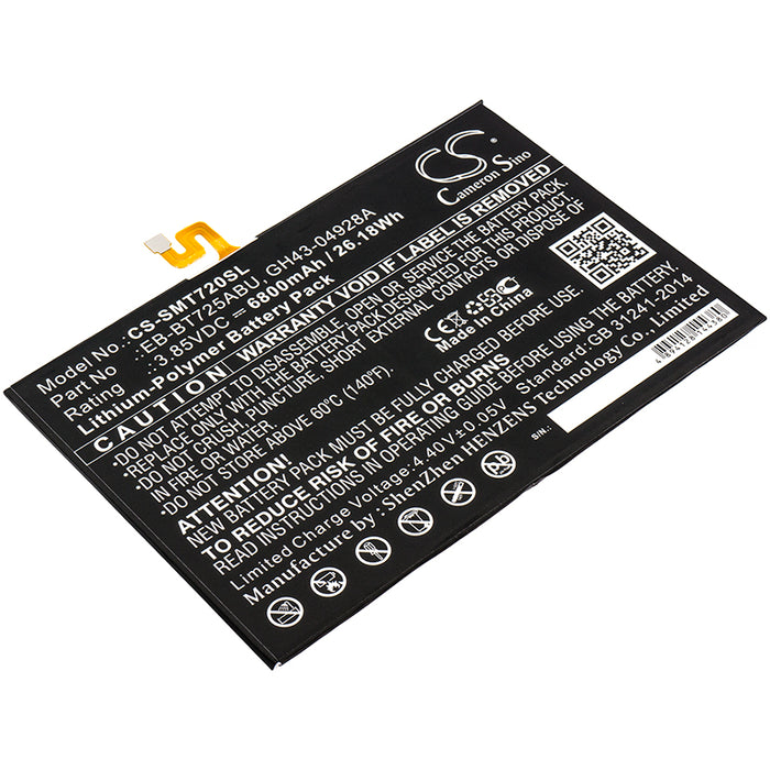 CS-SMT720SL : Battery for Samsung Galaxy Tab S5e, Galaxy Tab S5e 10.5, Galaxy Tab S5e 10.5 2019 and others - Replaces Samsung EB-BT725ABU, GH43-04928A