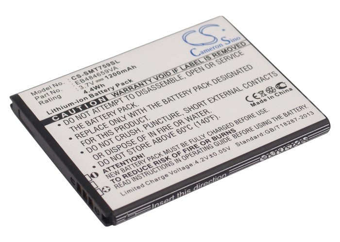 CS-SMT759SL : Battery for BoostMobile Transform Ultra, SPH-M930 - Replaces T-Mobile EB484659VA, EB484659VABSTD, EB484659VU