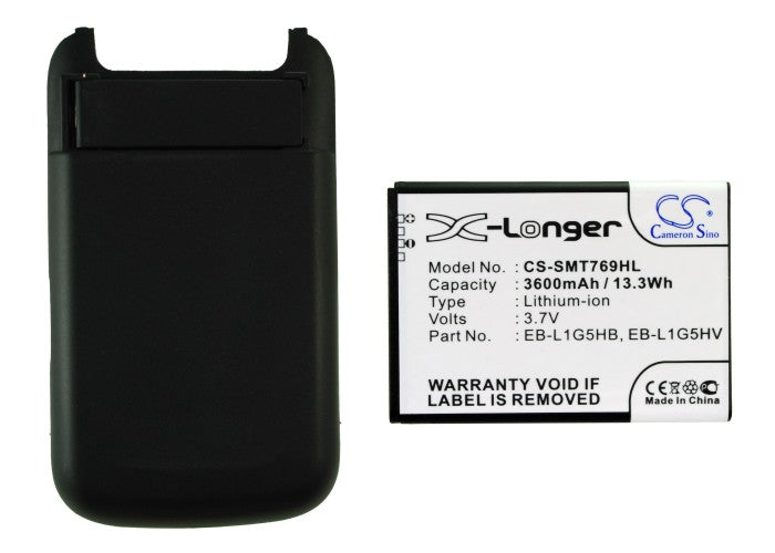 CS-SMT769HL : Battery for T-Mobile SGH-T769, Galaxy S Blaze 4G - Replaces T-Mobile EB-L1G5HB, EB-L1G5HBA, EB-L1G5HBABXAR and others