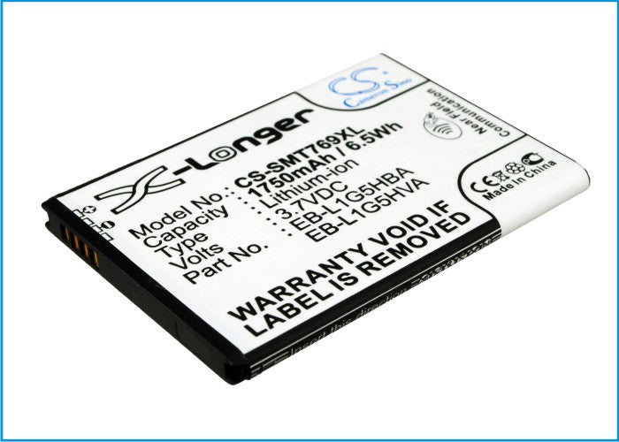 CS-SMT769XL : Battery for T-Mobile SGH-T769, Galaxy S Blaze 4G - Replaces T-Mobile EB-L1G5HBA, EB-L1G5HBABXAR, EB-L1G5HVA