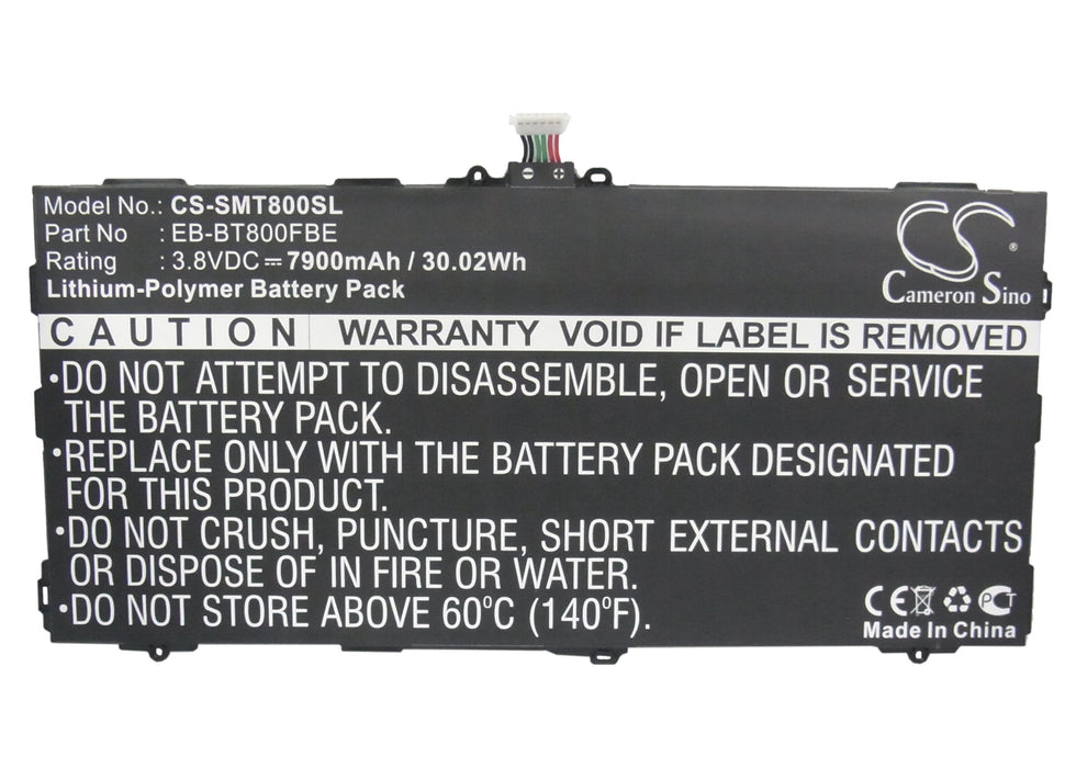 CS-SMT800SL : Battery for Samsung SM-T800, SM-T801, SM-T805 and others - Replaces Samsung EB-BT800FBE