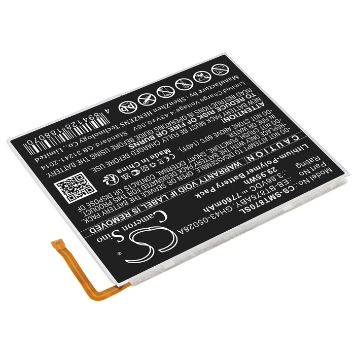 CS-SMT870SL : Battery for Samsung SM-T870, SM-T875N, Galaxy Tab S7 11.0 and others - Replaces Samsung EB-BT875ABY, GH43-05028A