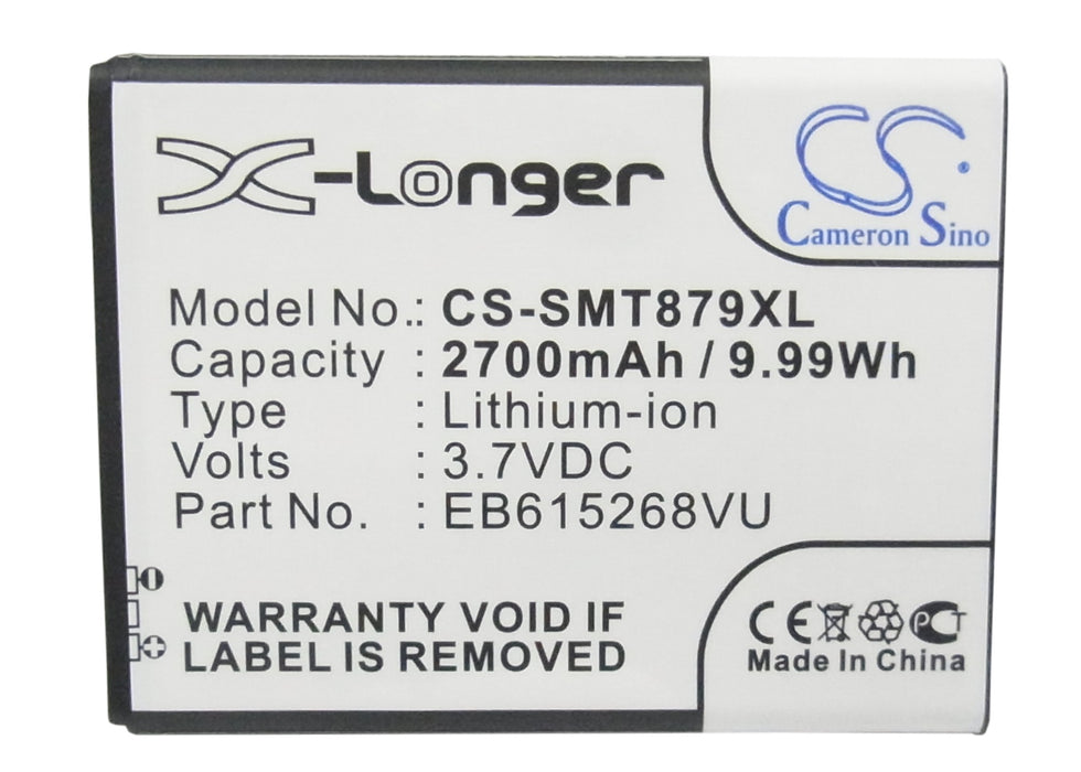 CS-SMT879XL : Battery for T-MOBILE Galaxy Note, SGH-T879 - Replaces T-MOBILE EB615268VU, EB615268VUCST, EB615268VK and others