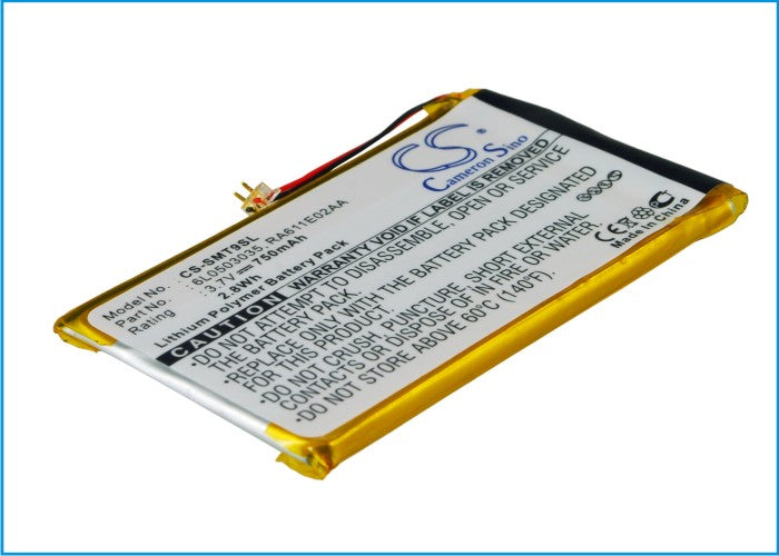 CS-SMT9SL : Battery for Samsung YP-T9, YP-T9+, YP-T9JBAB and others - Replaces Samsung 6L0503035, RA611E02AA