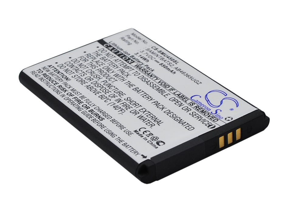 CS-SMU450SL : Battery for Verizon SCH-U460, Intensity II, U460 Intensity II and others - Replaces Verizon AB463651GZ, AB463651GZBSTD, SAMINTBATS2