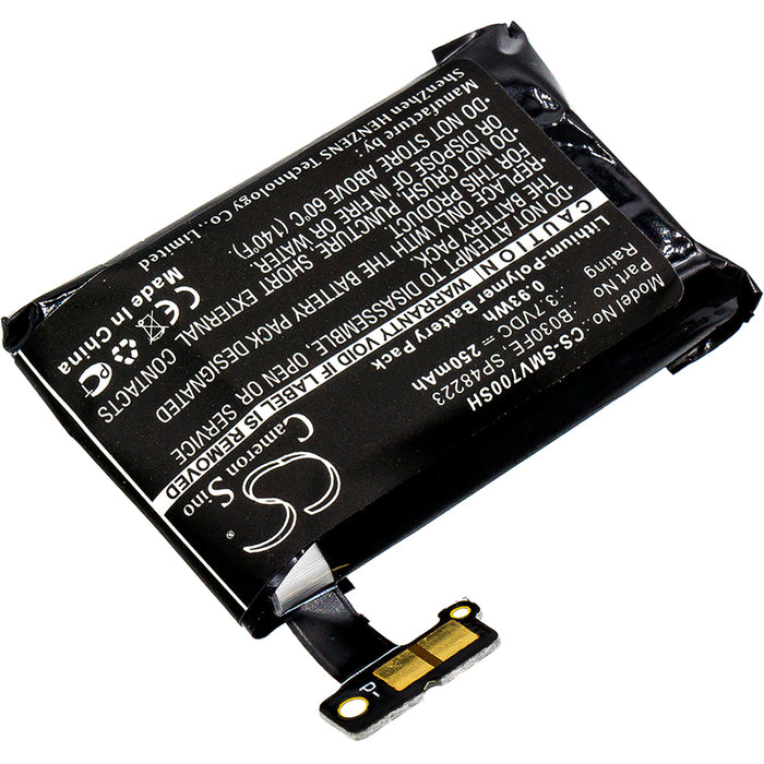 CS-SMV700SH : Battery for Samsung Gear 1, SM-V700 - Replaces Samsung B030FE, SP48223, GH43-03992A