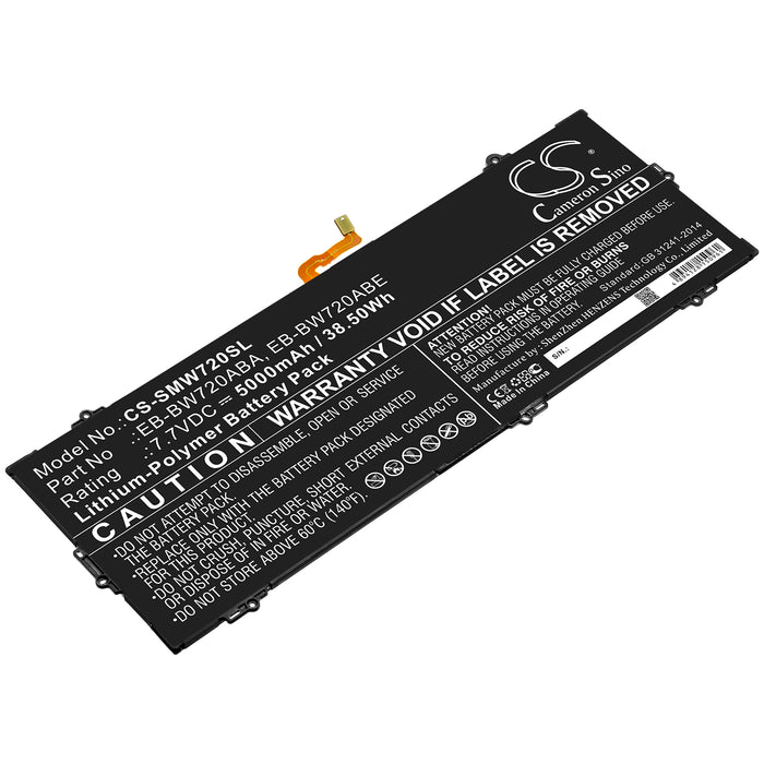 CS-SMW720SL : Battery for Samsung Galaxy Book 12.0, SM-W720, SM-W728 and others - Replaces Samsung EB-BW720ABA, EB-BW720ABE, GH43-04693A and others