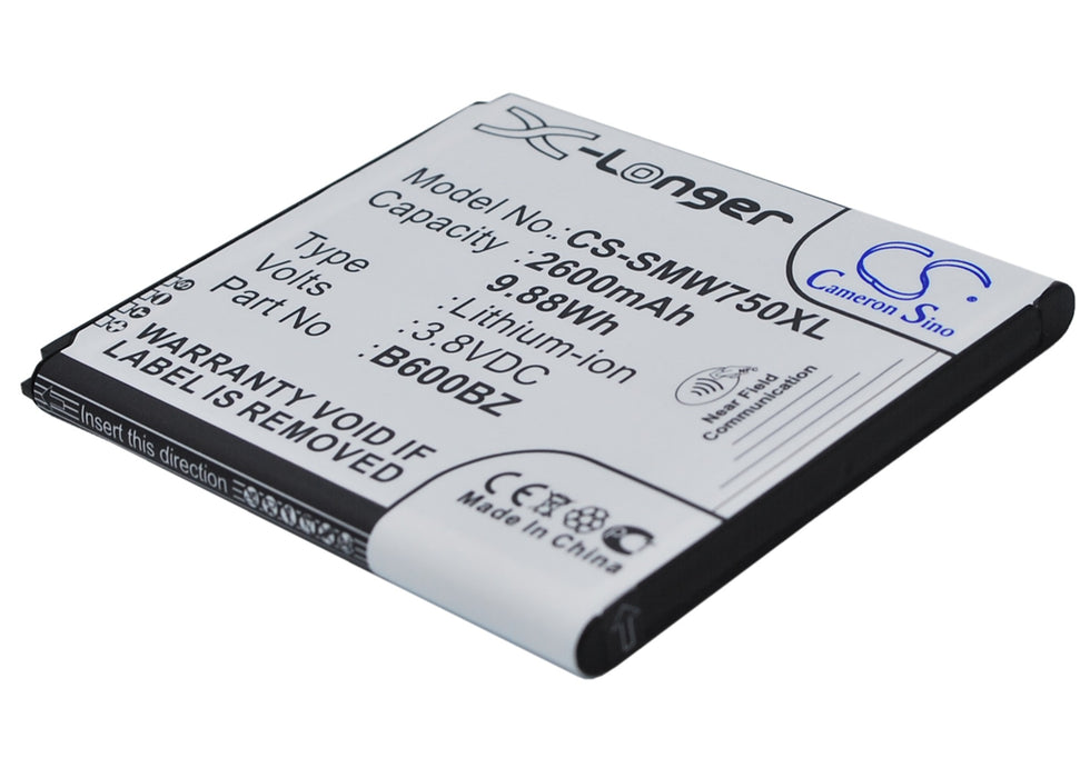 CS-SMW750XL : Battery for Verizon SM-W750V - Replaces Samsung B600BZ