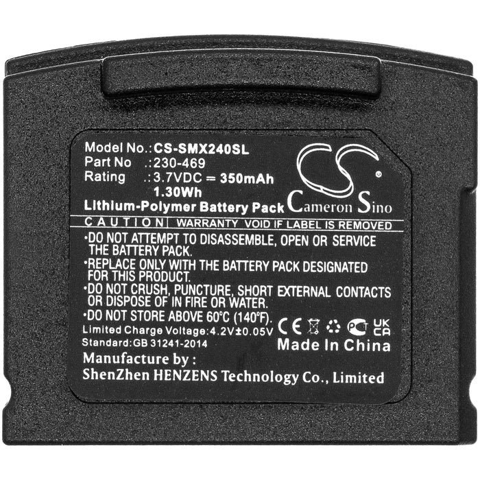 CS-SMX240SL : Battery for Sonumaxx 2.4 range, 2.4 PR Receiver - Replaces Sonumaxx 230-469